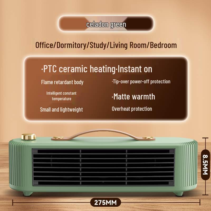 

Portable High-Power PTC Ceramic Electric Desktop Heater for Home Regular Domestic Version