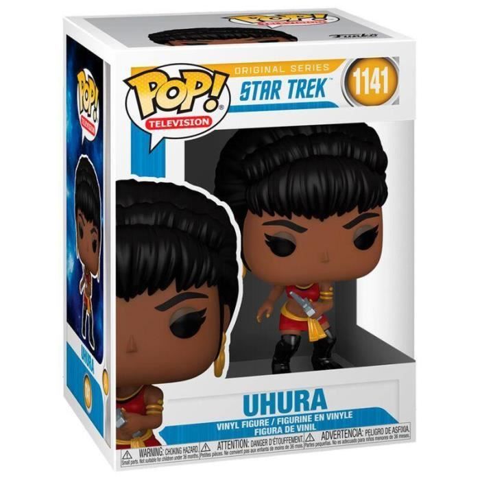 Figurine pop star trek uhura mirror mirror outfit - funko - 9cm - noir - adulte - star trek