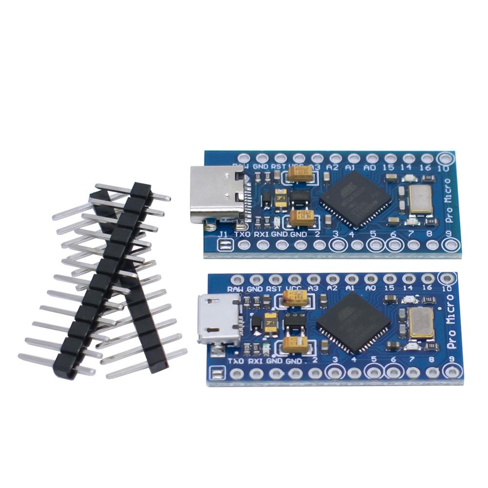 LIZAO Pro Micro ATmega32U4 5V 16MHz Controller Board Replace ATmega328P for Arduino DIY