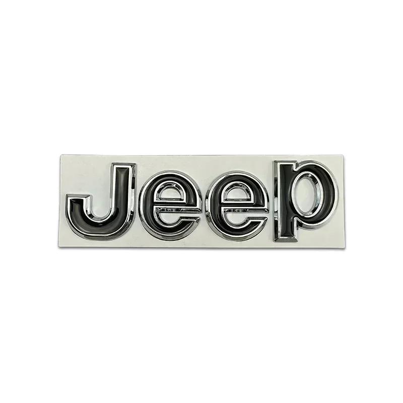 New Car Sticker Metal Car Styling Hood Trunk Badge Mark Sticker for Jeep Wrangler Grand Cherokee Renegade Rubicon Liberty JK XJ AMN1