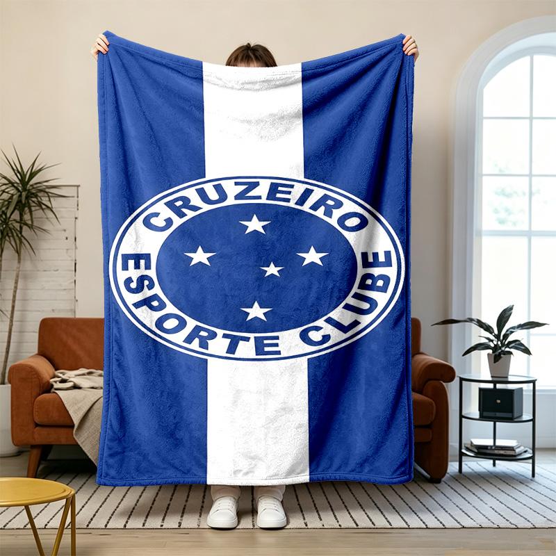 Cruzeiro Esporte Clube Doux et confortable Flanelle Convient pour les canapés les salons le camping en plein air les voyages et constitue également un excellent cadeau d'anniversaire