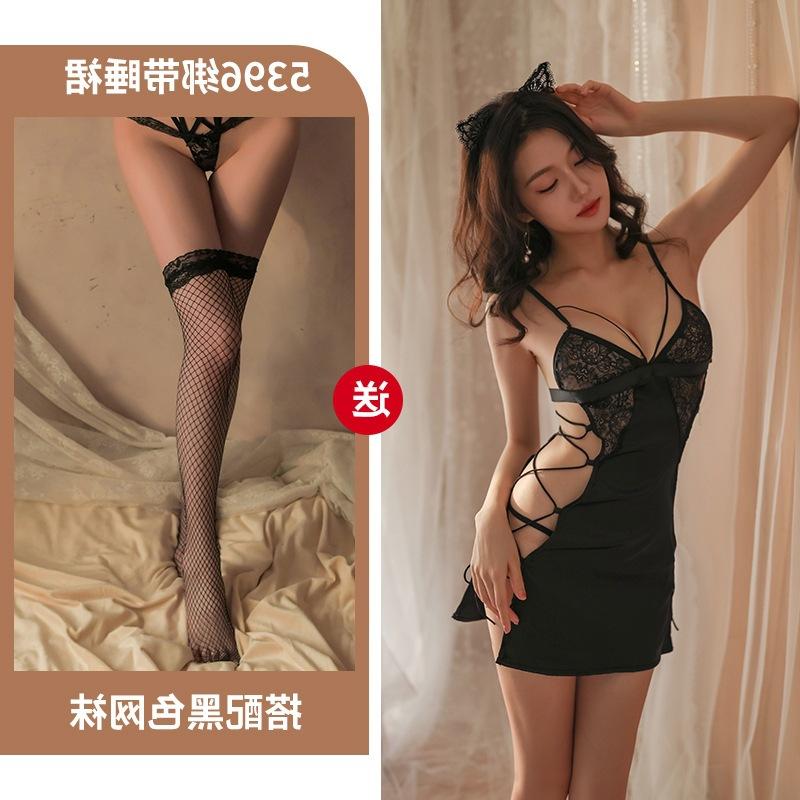 Sexy Seite sexy neue Perspektive Suspender Nachthemd Fabrik Split Erwachsenenprodukte Direktverkauf Erotische Unterwäsche Versuchung Milchleckage Träger