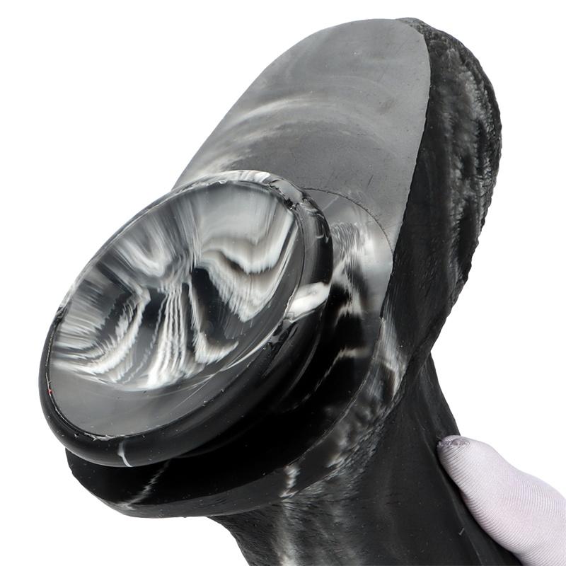 Mixed Color Liquid Silicone Simulation Large Phallus Dildo Female Masturbator Rear Court Anal Plug Expansion Anal Phallus