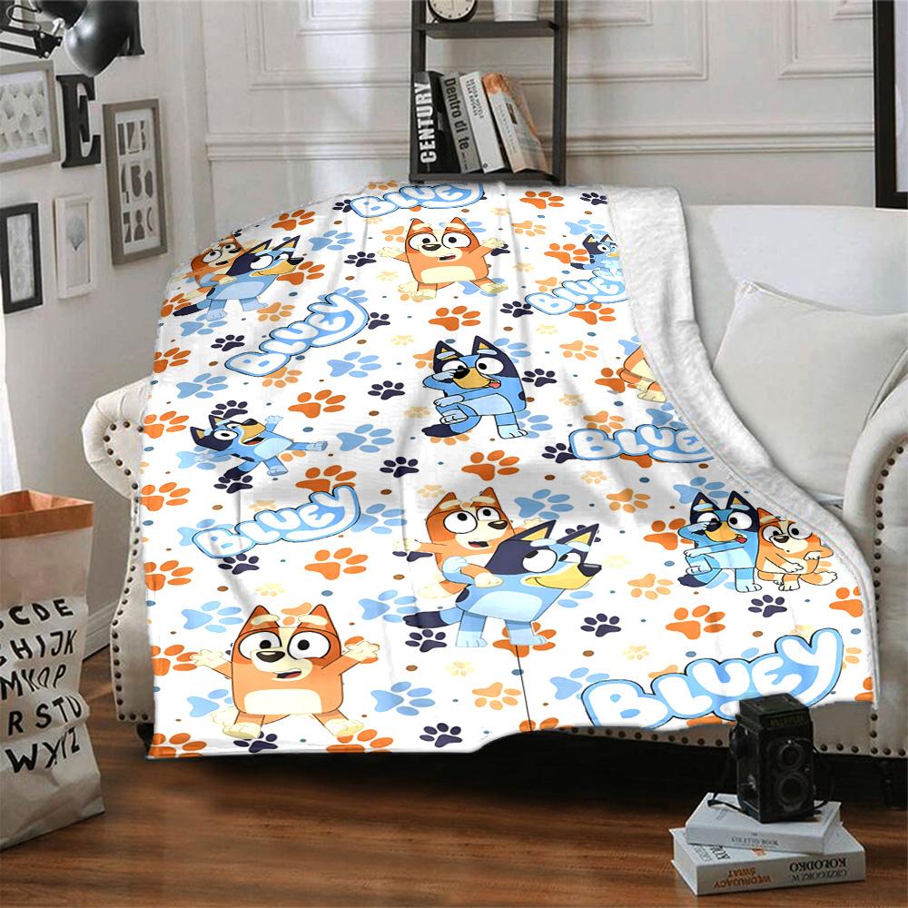 1pc B-Blucy Blanket, Gift, for Men and Women, Soft Blanket, Good for Sofa Bed Couch Travel, Lightweight Flannel Blanket