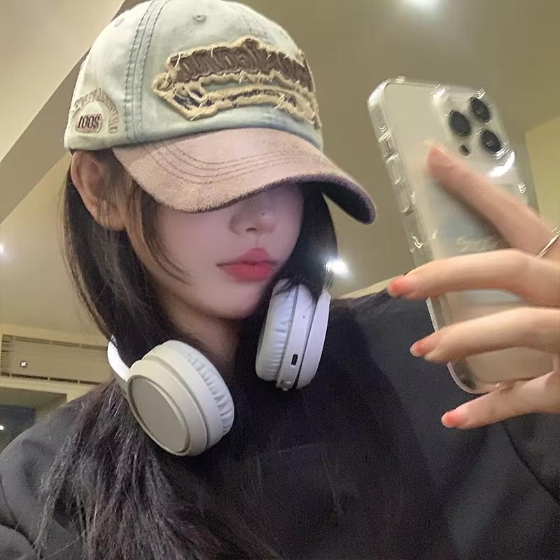 New Denim Patchwork Baseball Cap Fashion Letters Embroidery Long Brim Peaked Hat For Men Women Hip Hop Caps Streetwear