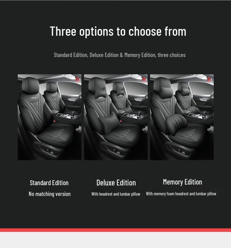 New Model Full Leather Car Seat Cushion for Tiggo 8PLUS/PRO - All-Season Comfort