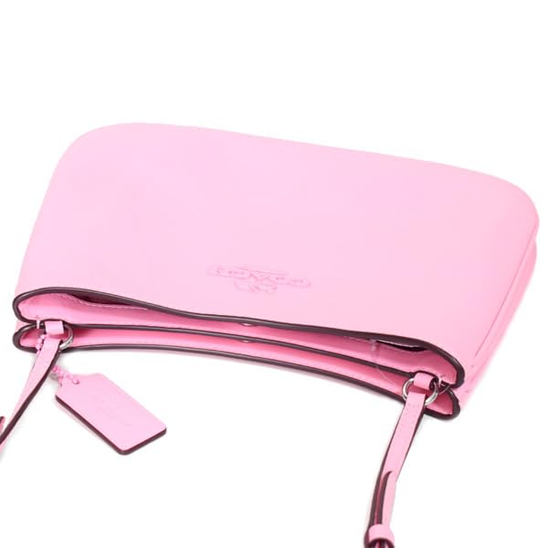 Geantă din piele netedă Penelope Logo Geantă de mână subțire cu umăr Floare Roz CP101 [Coach] [Articol]