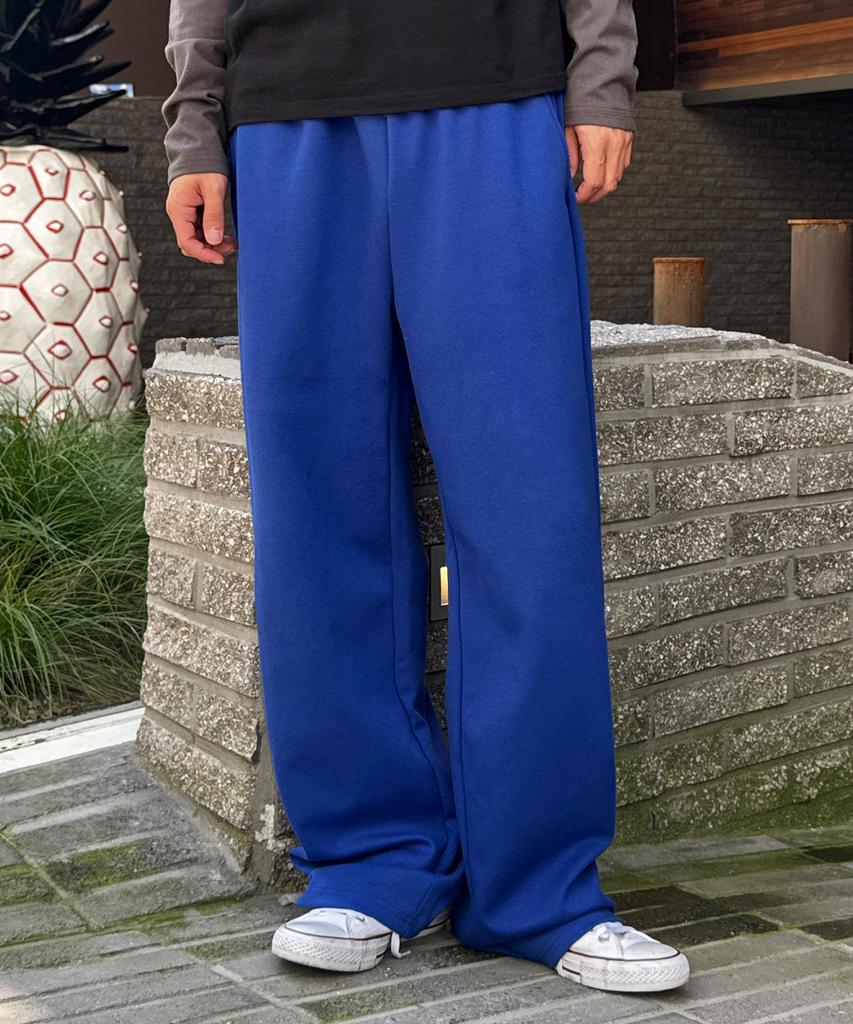 Pantalon de jogging lounge droit SIGNATURE [Bleu]