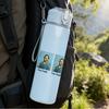 1PC Dual male band black white portrait print 750ml colorful plastic sports water bottle leakproof pop up lid with straw for outdoor work home use