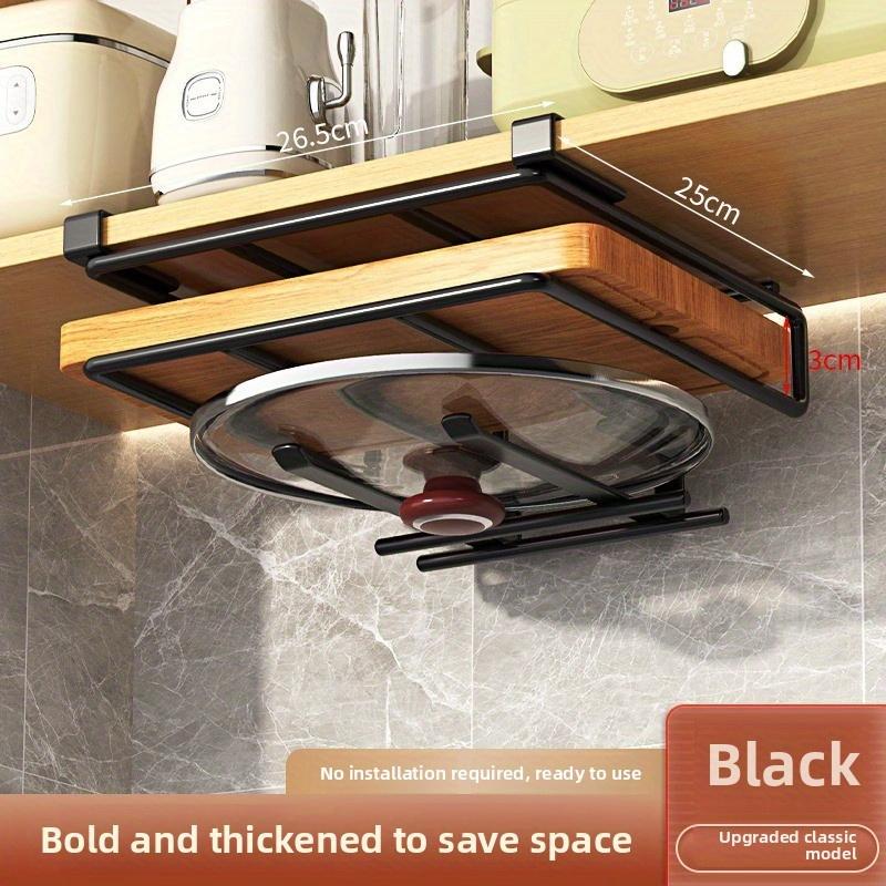 Kitchen Hanging Organizer with Hooks for Hanging Pots and Pans Tidy and Convenient, Kitchen Paper Towel Holder, Pot Lid Holder