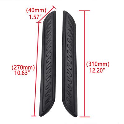 2 Pcs Universal Car Bumper Anti-collision Strip Edge Corner Scratch Resistant Stickers Car Rubber Protector Accessories