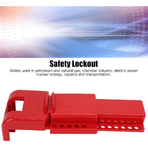 Ball Valve Lockout Adjustable High Strength Heat Valve Safety Lock for 8mm to 45mm Valve Handles for Chemical Industry