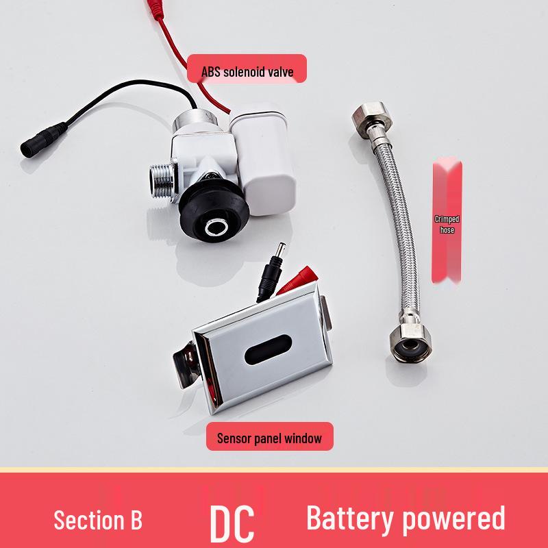 Automatic Copper Urinal Sensor Flush Valve - Water Saving Solenoid Core for Toilets