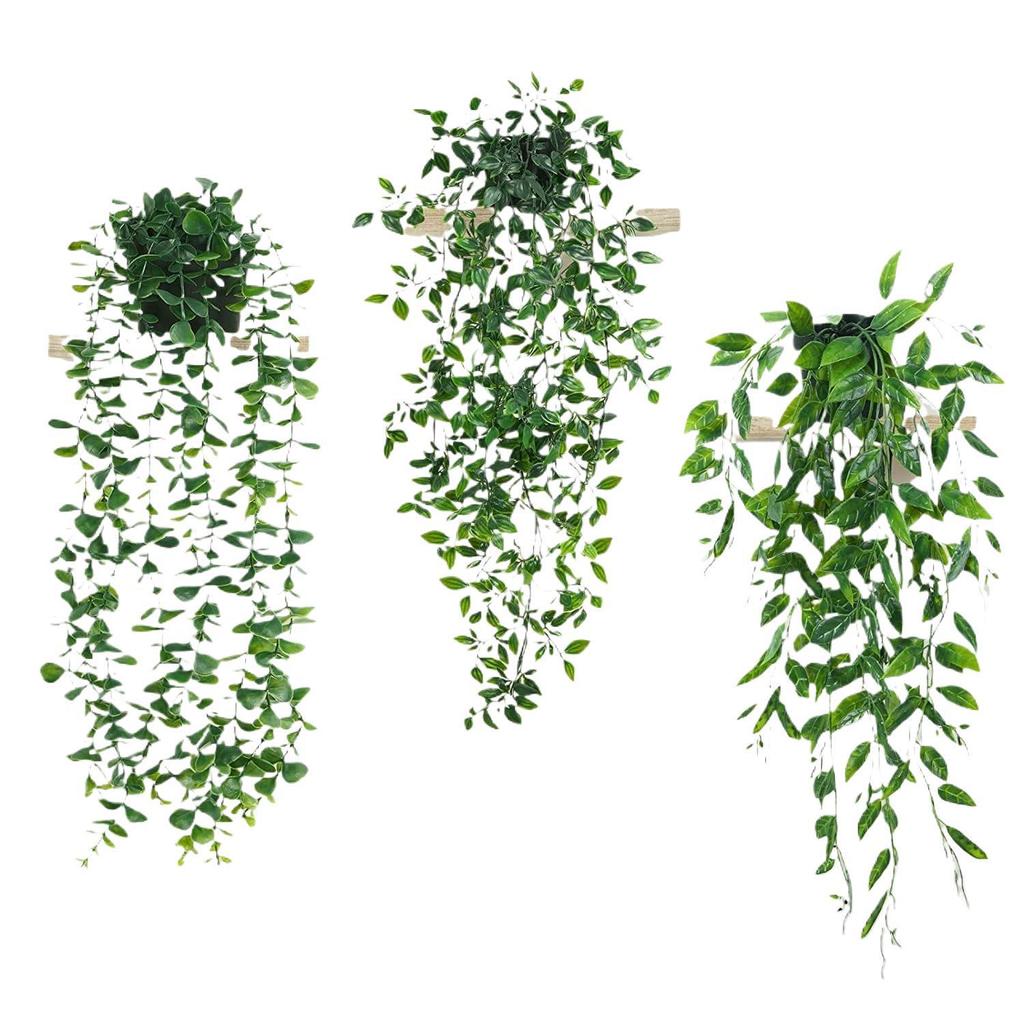 Artificial String of Pearls Vine: Cross-Border Hanging Green Plant for Home and Living Room Décor