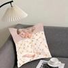 Abstract Figure Lines Girl Sofia Cushion Cover Reversible Plush Pillow Cover – For car, sofa, bedroom, perfect as a gift.