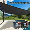 Durable Black UV Protection Canopy - Outdoor Sun Shade Net - Multiple Sizes Available for Travel, Picnics, and Pools