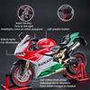 1/9 Ducati 1199 Panigale Alloy Sports Motorcycle Model Diecast Track Racing Motorcycle Model with Spray Sound Light Kids Toys
