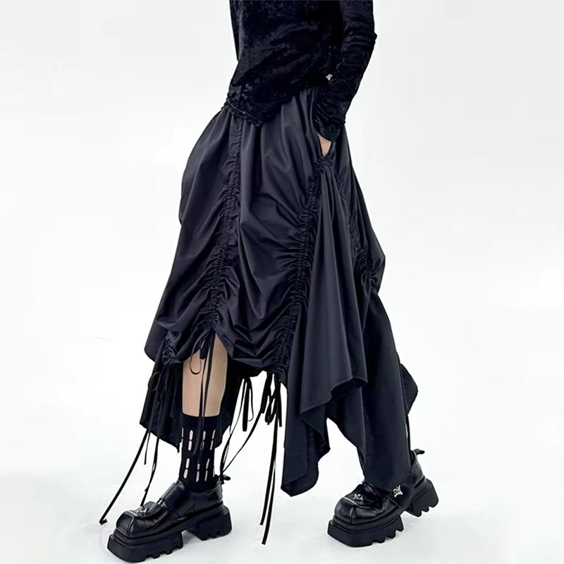 Xitao Drawstring Irregular Elastic Waist Skirt  ZMY1080