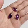 Natural Slice Stone Amethysts Purple Pendant Quartz Crystal Irregular Charm For Handmade Jewelry Making Necklace Earring Diy