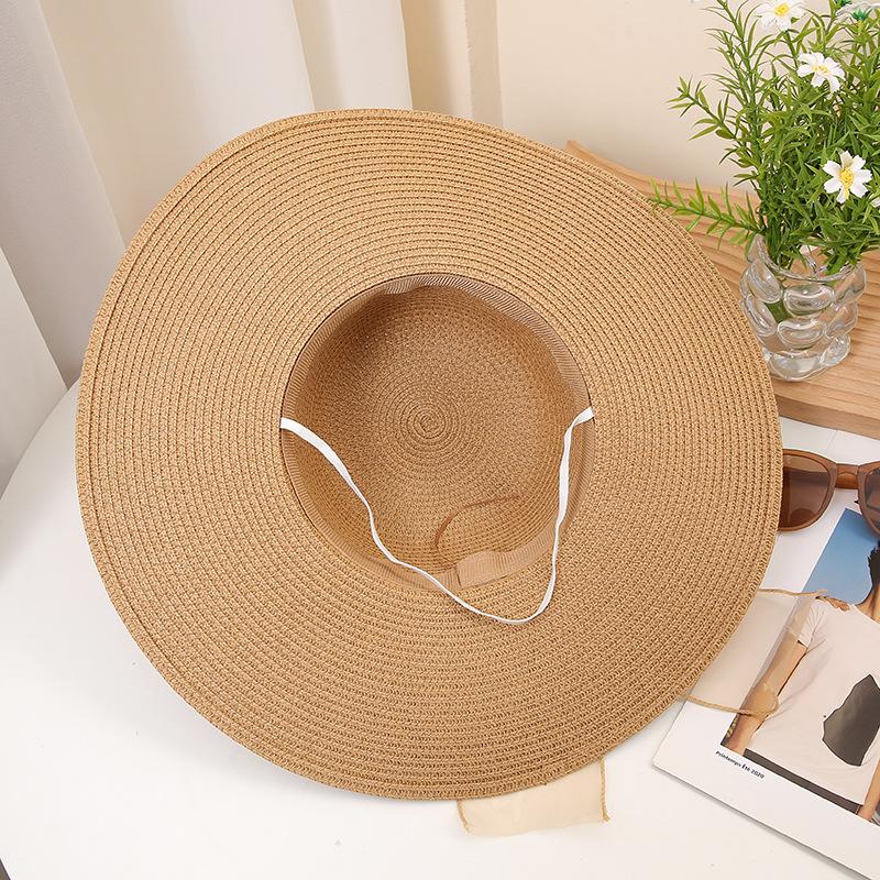 Pălărie de paie cu papillon, de vară, nouă, creativă, retro, ocazională, vacanță, pălărie de plajă, umbrelă de soare, pălărie cu boruri late