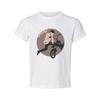 Unisex cykelhoppgrafisk t-shirt med cirkulärt designkonstverk för cykelentusiaster