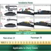 "Compatible Silent Windshield Wiper Blades for Chery/Qiyun 1-3, 5, Qiyun Star, E3, E5"
