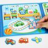 Magnetic Quiet Book My First Busy Book Paste Matching Game DIY Repeatable Magnet Stickers Montessori Toys for Children Gifts