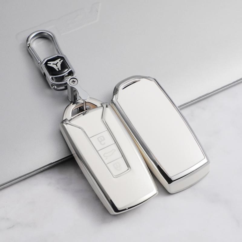 Auto Shell Fob Protector Bag Holder For Vw Volkswagen Touareg El - Tpu Remote Key Case Cover Accessories