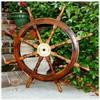 Big Ship Steering Wheel 91.44cm Wood Antique Teak Naval Pirate Ship