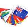 Zwjflagshow World Bunting Flag 14*21cm 20*30cm 100 200PCS Football Soccer National Flag Country World Banner Bunting String Flag