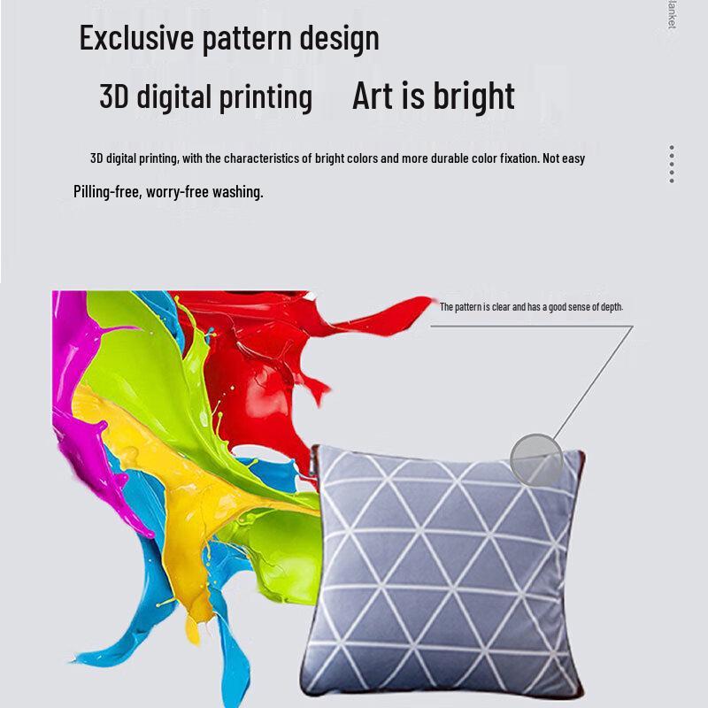 Faunen Multi-functional Plush Throw Pillow Blanket