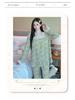 Yellow Sweet Princess Long Pajamas with Chest Pad - Korean Cloud Cotton, Plus Size, Spring/Autumn Style