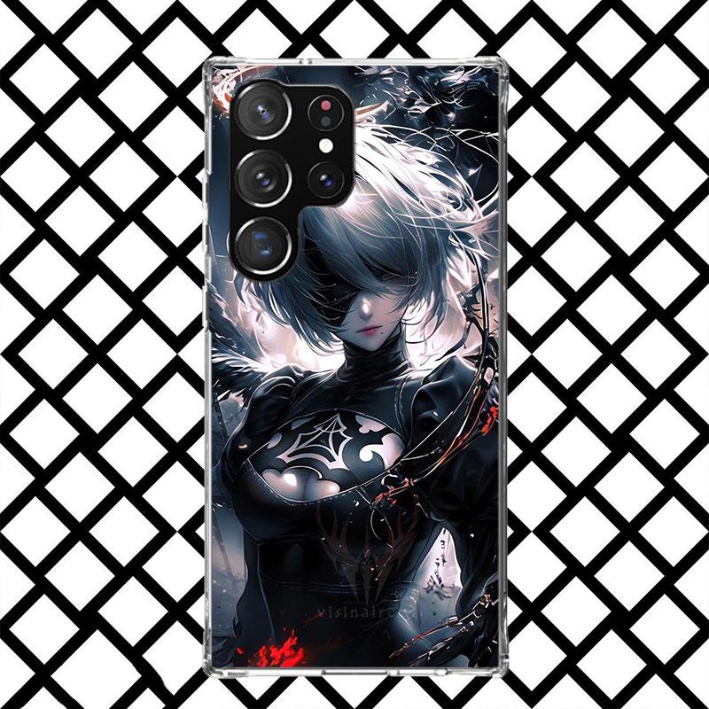 

YoRHa No. 2 Type B Phone Case for Samsung Galaxy S26 S25 Edge S24 S23 Ultra S22 Plus S21 FE S20 + Soft Cover Print Fundas Galaxy Samsung S23 Plus