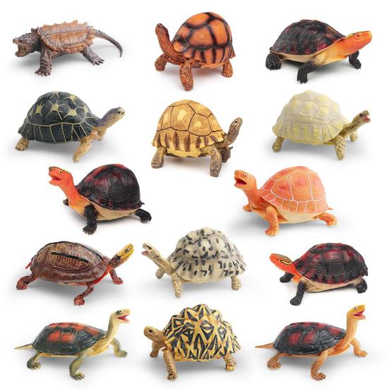 Simulation Turtle Model Realistic Tortoise Figurine Miniature Animal Educational Toy Home Office Desktop Decoration Ornament