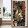 Boho Floral Shower Curtain, Tropical Leaves Fabric Cloth Shower Curtains for Chic Elegant Bathroom Decor, Modern  Curtain