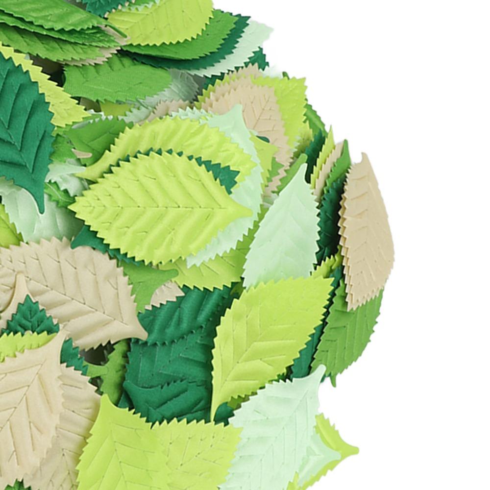 200pcs High Simulation Simulation Leaves Exquisite Details Fabric Leaves  DIY Crafts