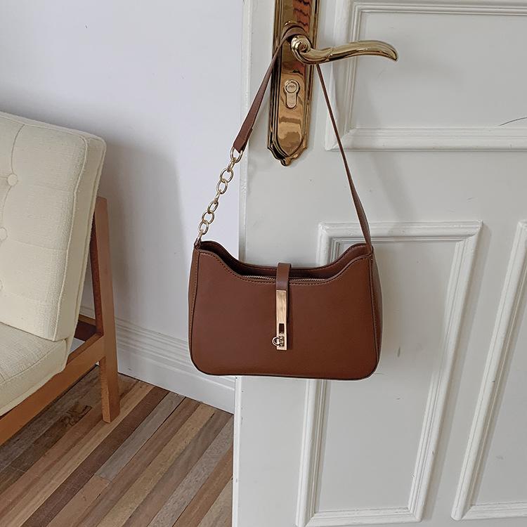 

Bags women s versatile autumn and winter Korean high-end underarm bags niche women s bags new Korean fashion shoulder bags коричневый