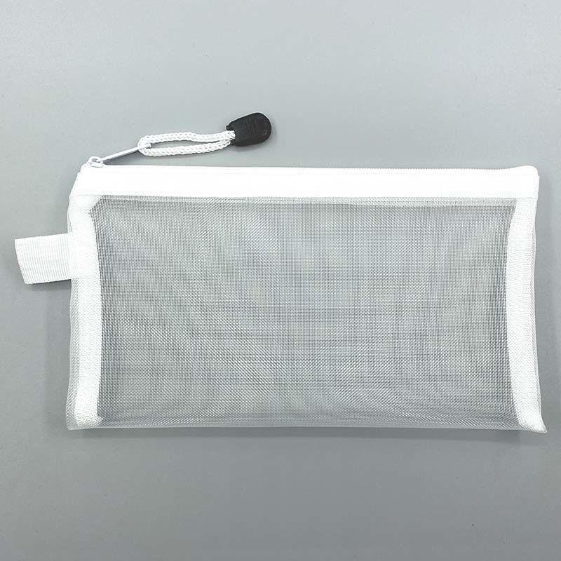 

Pencil Bag Mesh Student Transparent Examination Bag Large Capacity Stationery Bag Zipper Pencil Bag Admission Ticket Bag 21X11.5CM