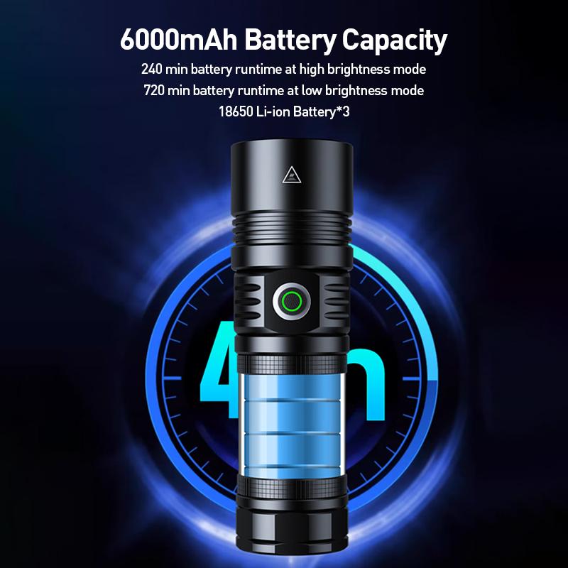 Philips Flashlight SFL5355 High-Power Zoom Flashlight - Bright LED Long Distance Torch