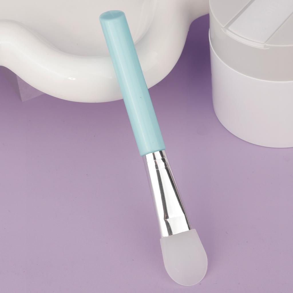 Slant Tail Rod Soft Head Silicone Mask Brush Hydrotherapy Application Mud Film Face Application Silicone Beauty Salon Film Adjustment Brush