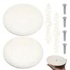 2Pcs Professional Electrical Box Cover with Concealed Screws Plastic Round Hole Cover Light Weight Ceiling Cover Plate
