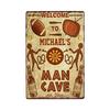 Man Cave Rule Metal Tin Sign Vintage Poster Home Bar Hotel Wall Painting Plaque Party Bar Public Decor 20*30 CM