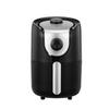 Linsar Mini 1.5l Hot Air Fryer - Black and Silver - Temperature Setting and Timer - Easy Cleaning
