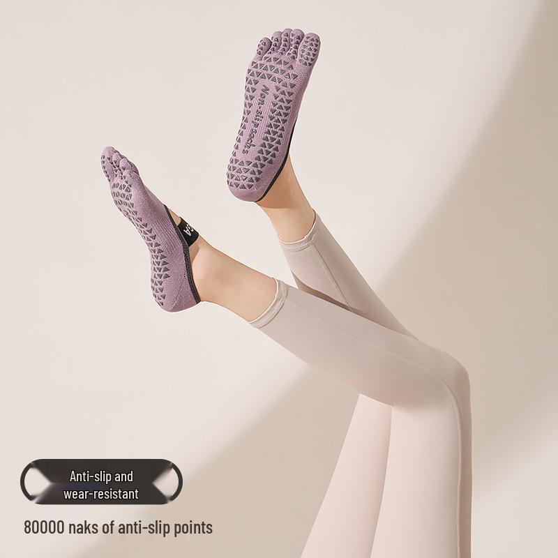 Women s Non-Slip Breathable Five-Toe Yoga & Pilates Socks - Spring/Summer One Size