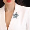Creative Star Pins Blue Purple Women Brooches Badge Fashion Snowflake Flower Brooch  Gift