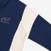 Fila Color Block Cotton Blend Collar Half Zip Sweatshirt