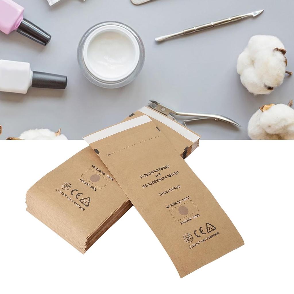 100Pcs Self Sealing Pouch, Disposable Cleansing Bag for Dental, Cosmetic, and Sturdy
