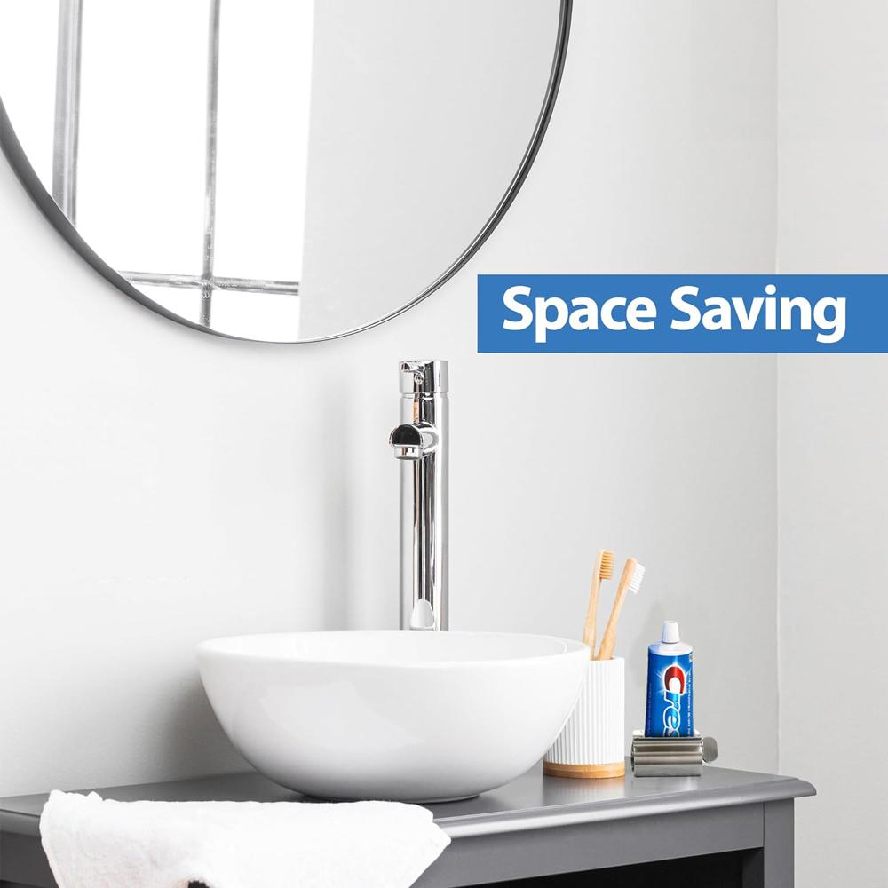 Bathroom Accessories Toothpaste Squeezer Tube Roller Stainless Steel Wringer Roller Rotate Dispenser for Ointments Cosmetics