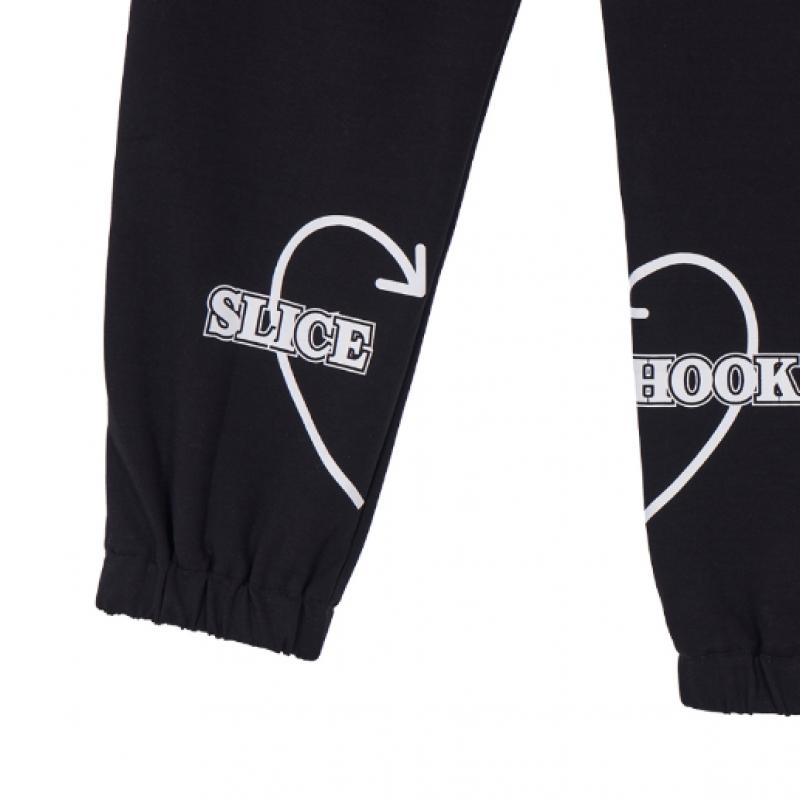 GOXO Jogger Pants Black Hooksl Heart
