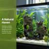 Textured Surface Aquarium Tree Stump Decor Resin Aquarium Hideout  Shrimp Habitat